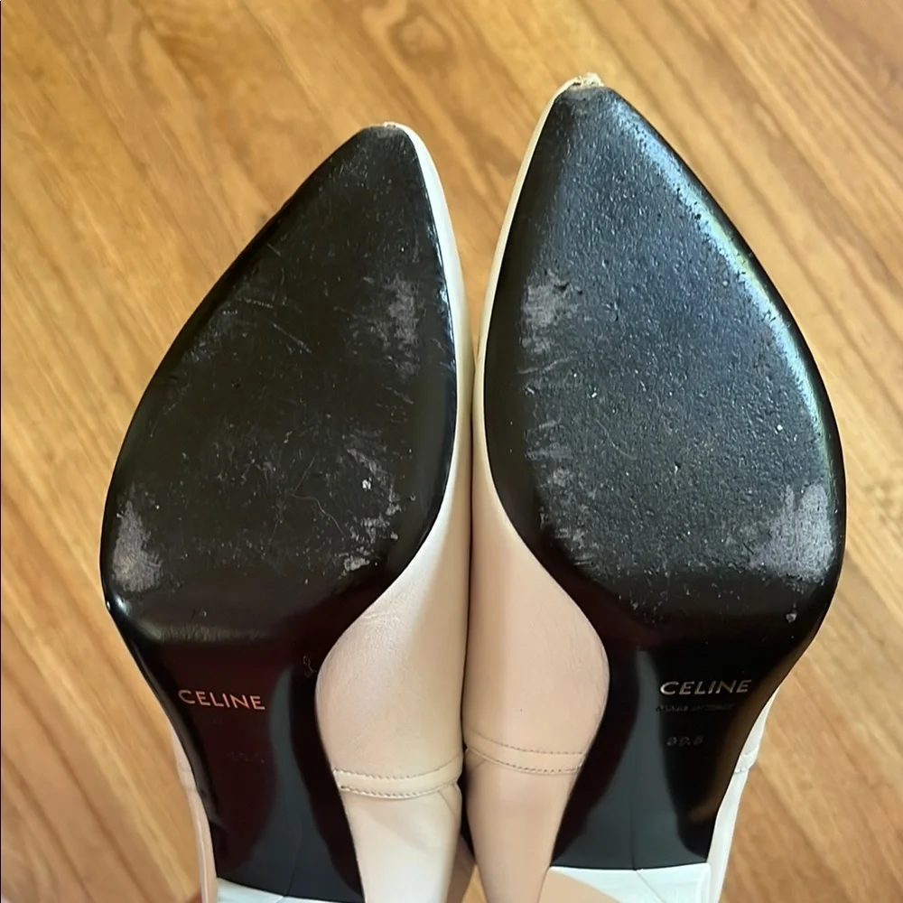 Celine Elegant White Ankle Boots - Picture 6 of 9